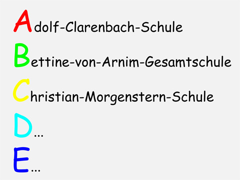 Schulverzeichnis