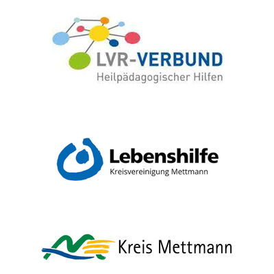 Bild vergrößern: Logo des LVR HPH-NETZE Heilpädagogische Hilfen, der Lebenshilfe und dem Kreis Mettmann.
