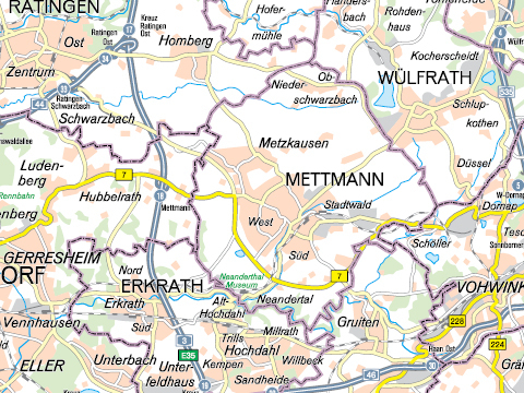 Kreisverwaltung Mettmann / Karten