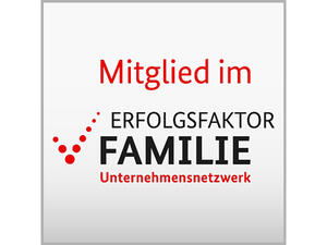 Bild vergrößern: Logo mit der Aufschrift "Mitglied im Erfolgsfaktor Familie Unternehmensnetzwerk"