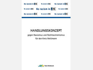 Bild vergrößern: Vorderansicht des Dokumentes: "Handlungskonzept gegen Rassismus und Rechtsextremismus für den Kreis Mettmann".