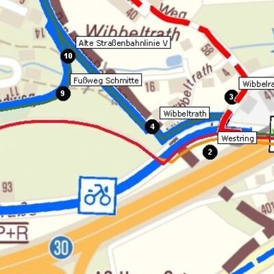 Bild vergrößern: Der Tunnel befindet sich auch der Stadtgrenze Haan/Wuppertal
