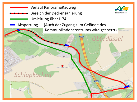 Bild vergrößern: Umleitung