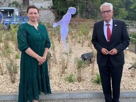 Bild vergrößern: Franziska Peter Landrat Thomas Hendele