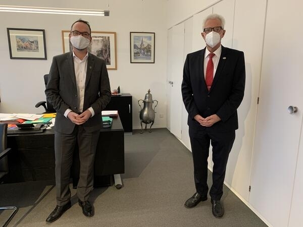 Bild vergrößern: Claus Pommer und Thomas Hendele