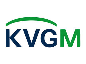 Bild vergrößern: Blau grünes Logo mit dem Schriftzug: "KVGM".
