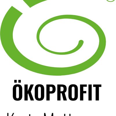 Bild vergrößern: Grünes Logo mit der Beschriftung: "Ökoprofit Kreis Mettmann".