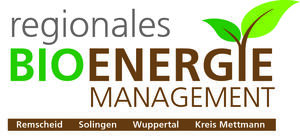 Bild vergrößern: Logo: "Regionales Bioenergiemanagement. Remscheid, Solingen, Wuppertal, Kreis Mettmann".