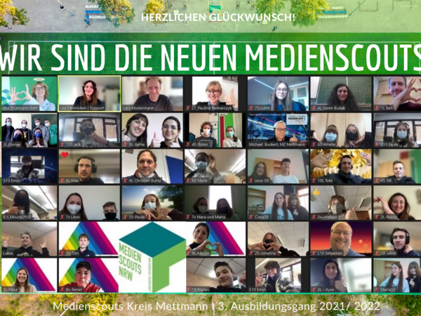 Bild vergrößern: Medienscouts im digitalen Abschlussworkshop