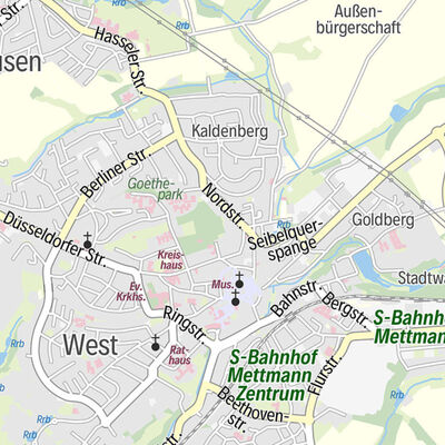 Bild vergrößern: Ausschnitt aus der Stadtkarte 1:40.000