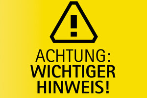 Wichtiger Hinweis