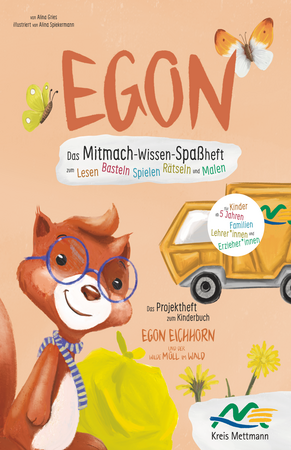 Titelbild eines Lernheftes "EGON - Das Mitmach-Wissen-Spaßheft".